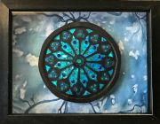 BLUE ROSE — 8 x 10 x 2"