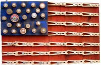 CLOTHESPIN FLAG — 18 x 12