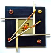 CROSS STICKS — 10 x 10"