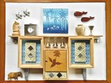 MID-CENTURY WALL — 16 x 12 x 3"