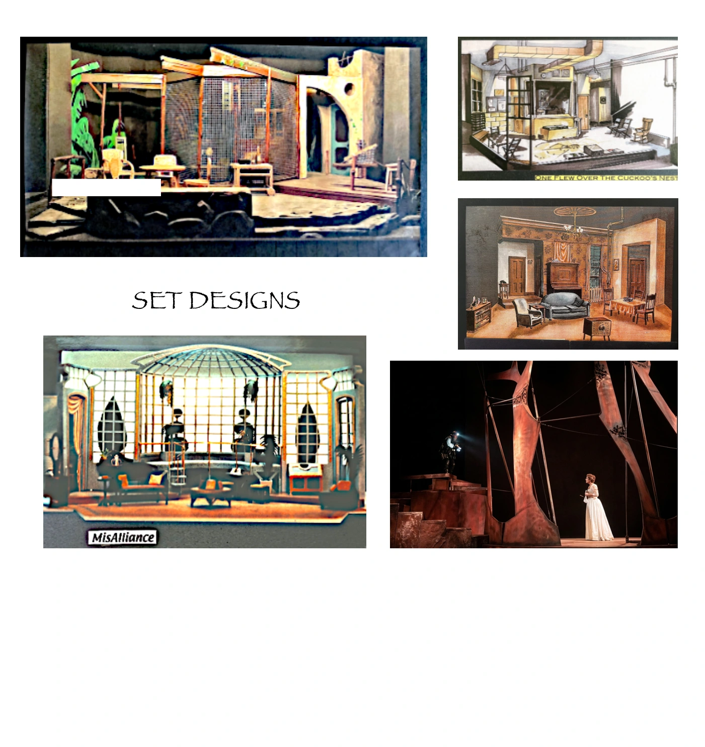 Stage designs by Todd Muffatti